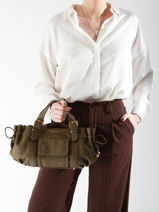 Schoudertas Bubble Leder Gerard darel Groen bubble DBS67428-vue-porte
