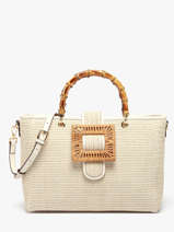 Handtas Celine Met Bamboe Handvat Laurent david Wit ld bags 955