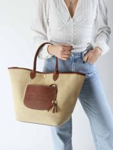 Longchamp New le panier pliage Longchamp Zwart-vue-porte