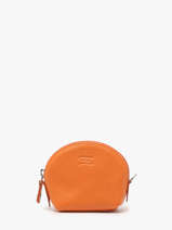 Portemonnee Caviar Leder Crinkles Oranje caviar 14026