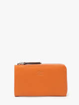 Portefeuille Caviar Leder Crinkles Oranje caviar 14304