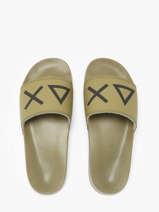 Slippers Logo Sun68 Groen men X35102