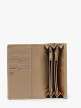 Portefeuille Caviar Leder Crinkles Beige caviar 14001-vue-porte