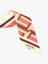 Zijden Lint Monogram 82x5,5cm Lancel Bruin charms A13495-vue-porte