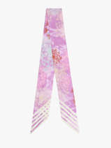 Zijden Lint Feux D'artifice 82x5,5cm Lancel Violet charms A13108
