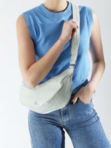 Cross Body Tas Luna Nylon Calvin klein jeans Grijs luna 4K3095G-vue-porte