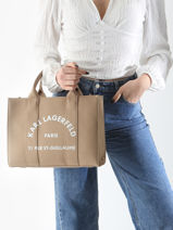 Handtas Rsg Katoen Karl lagerfeld Beige rsg A1W50010-vue-porte