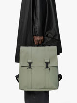 Msn Bag - Rugzak 1 Compartiment Met 15" Laptopvak Rains Groen city 13300-vue-porte