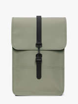 Backpack Mini - Rugzak 1 Compartiment Met 13" Laptopvak Rains Groen city 13020