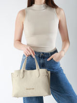 Handtas Pansy Valentino Beige pansy VBS8PG04-vue-porte