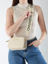 Cross Body Tas Pansy Valentino Beige pansy VBS8PG15-vue-porte