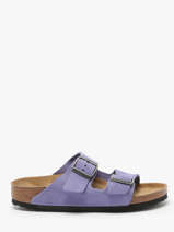 Slippers Uit Leder Birkenstock Violet women 1029218