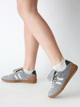 Sneakers Becks X Uit Leder Coolway Grijs women 7603165-vue-porte