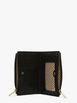 Portefeuille Leder Mila louise Zwart vintage 3576X-vue-porte