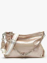 Cross Body Tas Vintage Leder Mila louise Zilver vintage 3822RX