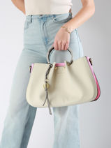 Handtas Gretel Ted lapidus Beige gretel TLAU8924-vue-porte