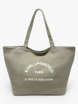 Schoudertas Rsg Katoen Karl lagerfeld Groen rsg A1W50006