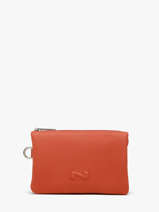 Etui 2 Compartimenten Leder Nathan baume Oranje original n 283N