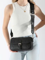 Cross Body Tas Samba Re Valentino Zwart samba re VBS8ZG09-vue-porte