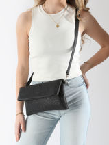 Cross Body Tas Samba Re Valentino Zwart samba re VBS8ZG17-vue-porte