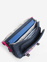 Boekentas 2 Compartimenten Cameleon Blauw actual PBBACA38-vue-porte