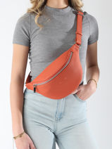 Heuptasje Small Derby Leder Nathan baume Oranje n city 25-vue-porte