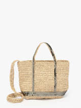 Cross Body Tas Cabas Raphia Raphia Vanessa bruno Groen cabas raphia 30V40410