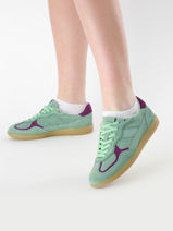 Sneakers Tb.490 Uit Leder Alohas Groen accessoires 10047107-vue-porte