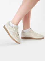 Sneakers Tb.490 Uit Leder Alohas Beige accessoires 10082301-vue-porte