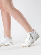 Sneakers Uit Leder Remonte Wit women 81-vue-porte