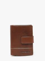 Chequehouder Met Portemonnee Leder Maverick Bruin rough gear MAVRG063