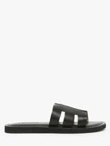 Slippers Uit Leder Les tropeziennes Zwart men EMIA