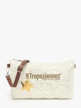 Cross Body Tas Panama Papier Les tropeziennes Bruin panama TZ02
