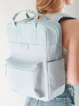 Rugzak 1 Compartiment Met 15" Laptopvak Bergen Pro Kapten and son Blauw backpack P-vue-porte