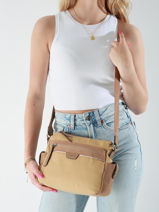 Cross Body Tas Kaya Hexagona Beige kaya 5920187-vue-porte