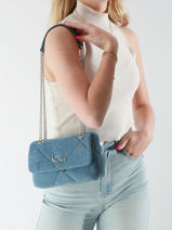 Cross Body Tas Dorado Denim By byblos Blauw dorado denim BS35B02D-vue-porte