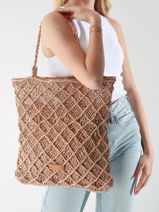 Schoudertas Natural Biba Beige natural MSN1B-vue-porte