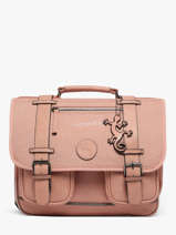 Boekentas 2 Compartimenten Cameleon Roze vintage color - VIC-CA35