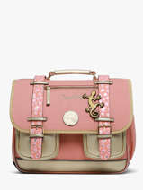 Boekentas Kinderen 2 Compartimenten Vintage Fantasy Cameleon Roze vintage fantasy CA35