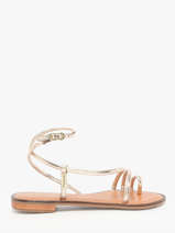 Open Sandalen Hatrio Uit Leder Les tropeziennes Goud women HATRIO