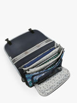 Boekentas Kind 3 Compartimenten Cameleon Blauw actual CA41-vue-porte