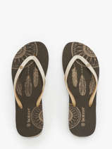 Open Sandalen Met Hak Isotoner Bruin women 94163