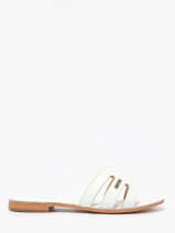 Slippers Damia Uit Leder Les tropeziennes Wit women DAMIA