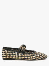 Ballerinas Met Riempjes Uit Leder Inuovo Zwart women D47001