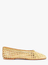 Ballerinas Uit Leder Inuovo Goud women D49006