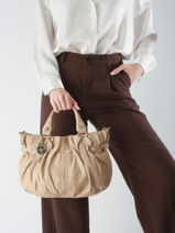 Handtassen Second Life Leder Celine Beige second life 1258679-vue-porte