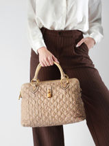 Handtassen Second Life Leder Marc jacobs Beige second life 1253314-vue-porte