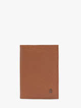 Portefeuille Met Portemonnee Madras Leder Etrier Bruin madras EMAD941
