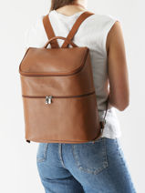 Longchamp Le foulonn Rugzak Bruin-vue-porte