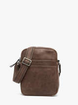 Cross Body Tas Spider Leder Etrier Bruin spider 12645